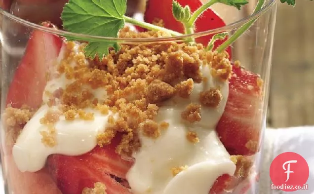 Fragole con crema di Cheesecake