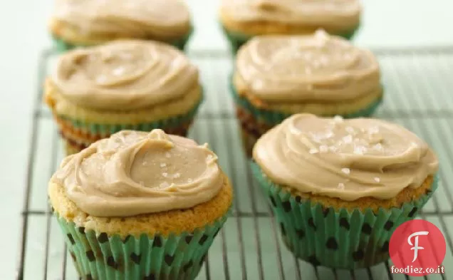 Cupcakes al burro con glassa al caramello salato