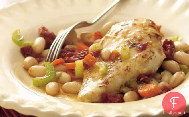 Pollo al Rosmarino Toscano e Fagioli Bianchi