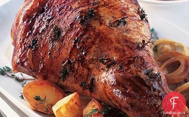 Agnello arrosto al limone e timo