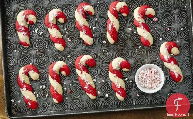 Biscotti di canna di caramella