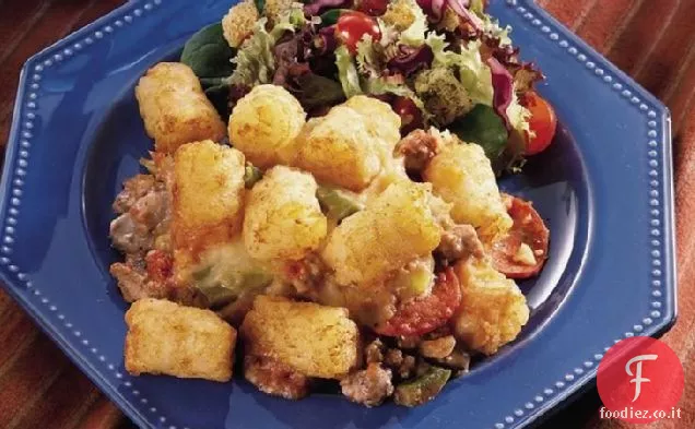 Tater Tot Pizza Casseruola