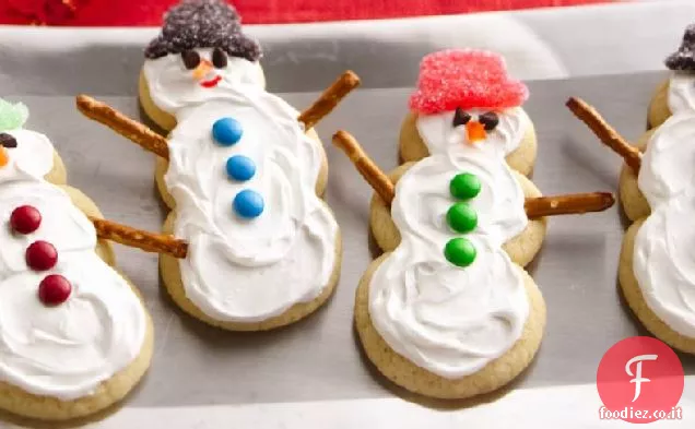 Pupazzi di neve biscotto di zucchero