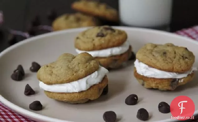 Menta-Cioccolato Chip Cookie Whoopie Pies