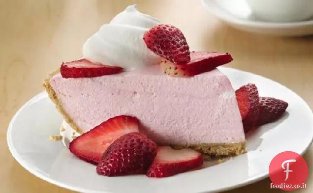 No-Cuocere cremoso Strawberrry torta