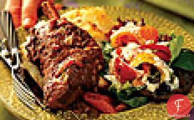 Stinchi di agnello brasati al vino con erbe di Provenza