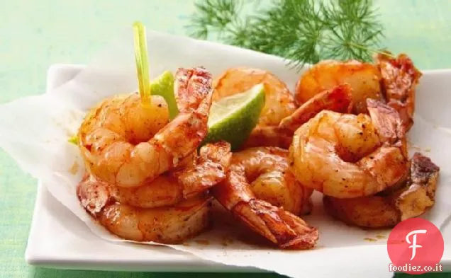 Gamberetti al peperoncino caramellato