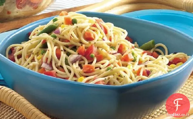 Insalata di spaghetti coriandoli