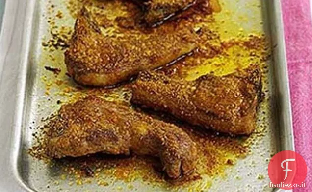 Cotolette di agnello croccanti con insalata di piselli coniati