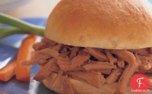 Slow-Cooker Melassa piccante tirato-Panini di maiale