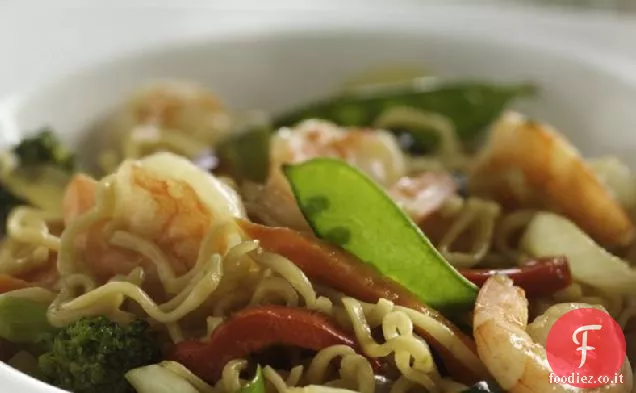 Ramen Gamberetti e verdure