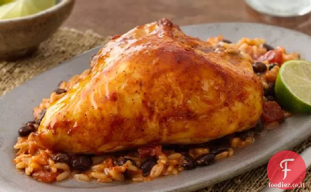 Salsa di pollo e riso Casseruola