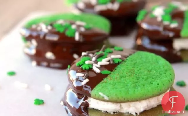 Morsi di biscotto al cioccolato e menta