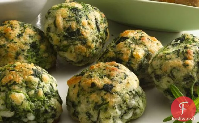 Palline di spinaci e formaggio