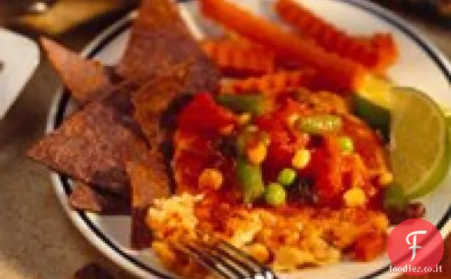 Hamburger di fagioli al burro con salsa sud-occidentale