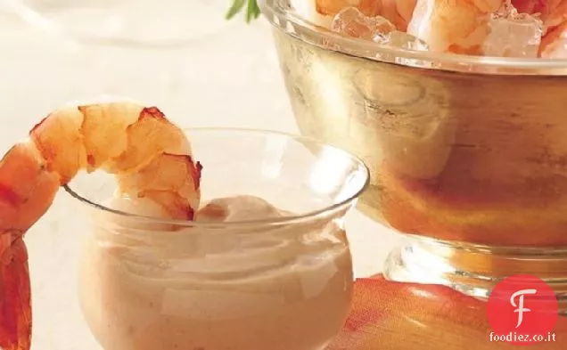 Gamberetti con salsa cocktail Bourbon