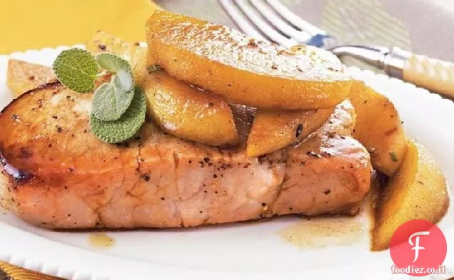 Braciole di maiale con Mele e Salvia