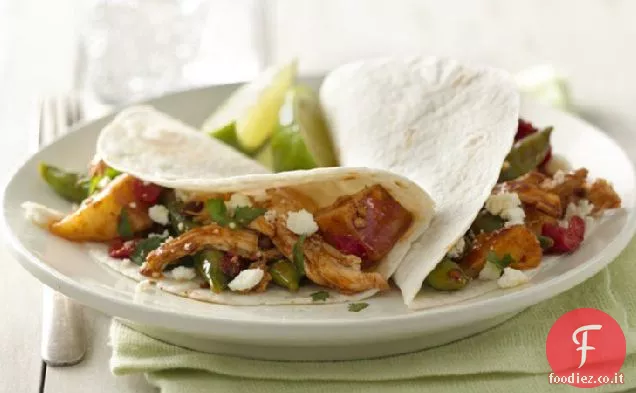 Tacos di pollo e verdure Chipotle