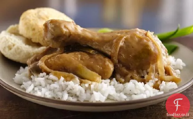 Pollo soffocato e sugo