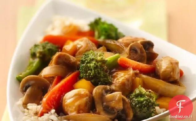 Estate giardino pollo Stir-Fry