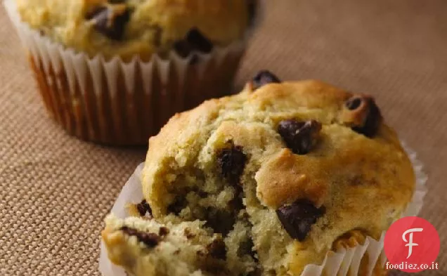 Muffin al cioccolato alla banana