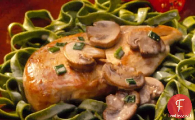 Pollo in salsa di crema di brandy