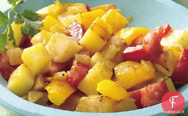 Insalata di patate alla griglia con Vinaigrette Cile