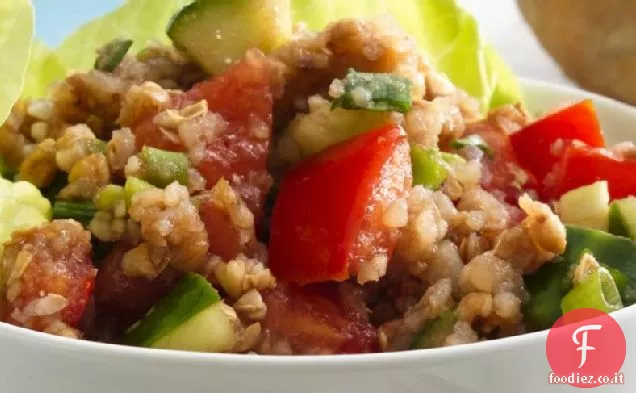 Verdure senza glutine e Kasha con Vinaigrette Balsamica