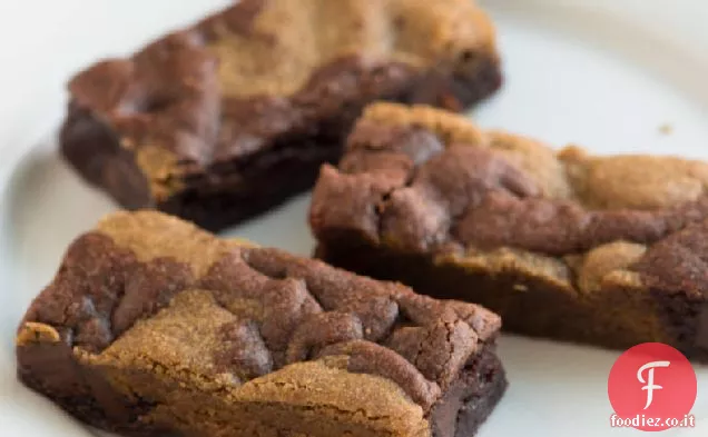 Doppie barrette di biscotti al cioccolato e pan di zenzero