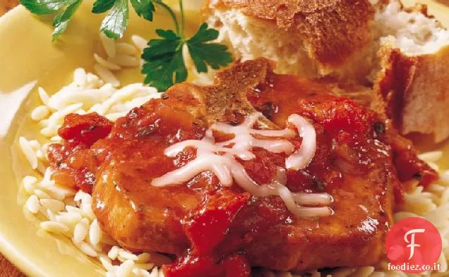 Braciole di maiale per pizza a cottura lenta