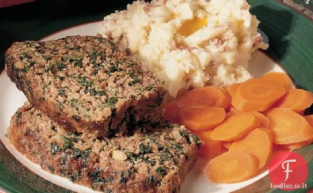 Polpettone di spinaci e pinoli