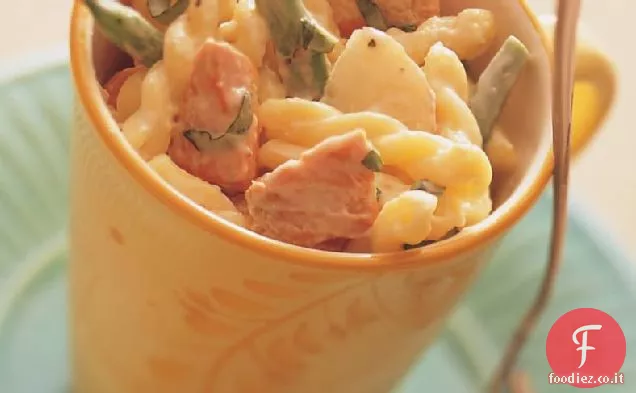 Salmone Cremoso con Gemelli e Verdure