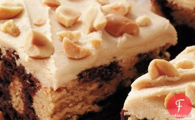 Burro di arachidi Ripple Brownies