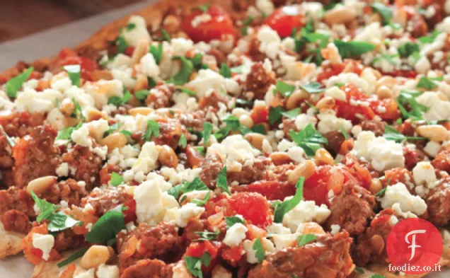 Pizza di agnello alla turca