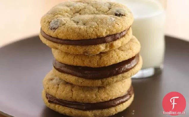 Biscotti sandwich al cioccolato