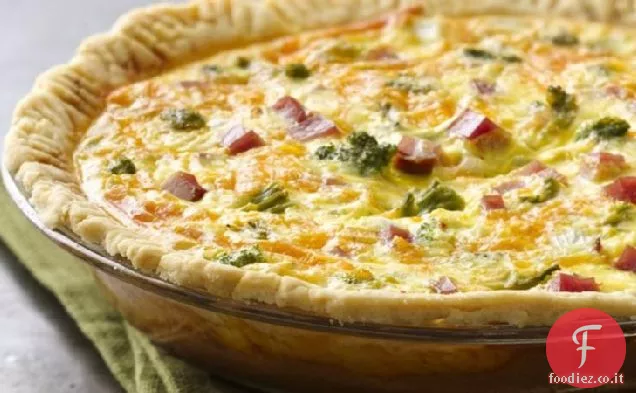 Senza glutine Broccoli Prosciutto Quiche