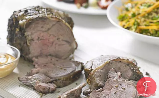 Agnello arrosto lento con Paprika affumicata Aïoli