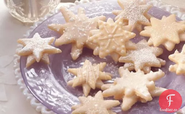 Biscotti con fiocchi di neve