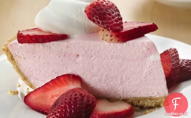 Torta di fragole cremosa senza cottura