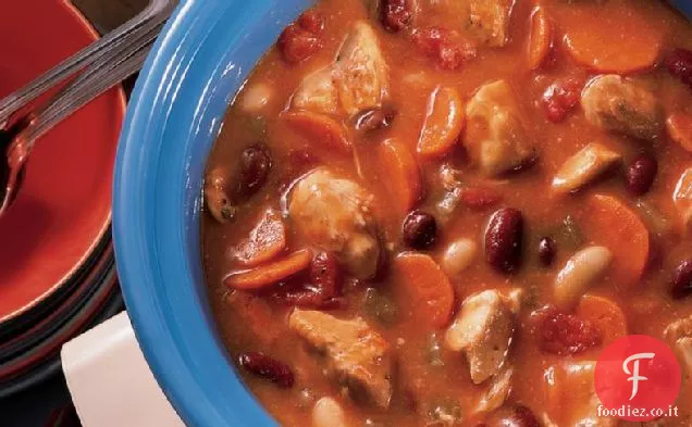 Stufato di pollo italiano a cottura lenta