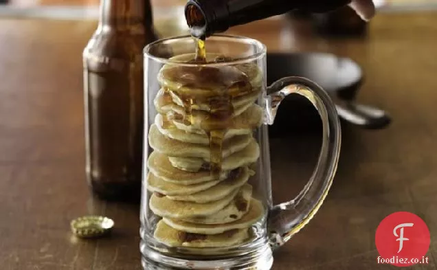 Mancakes di birra e pancetta
