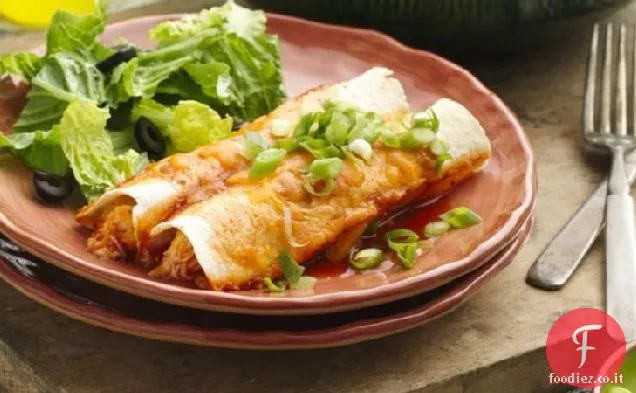 Enchiladas di pollo cremoso facile