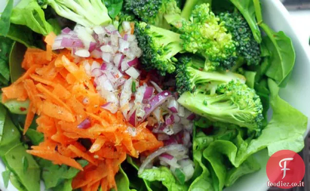 Broccoli, carote e lattuga