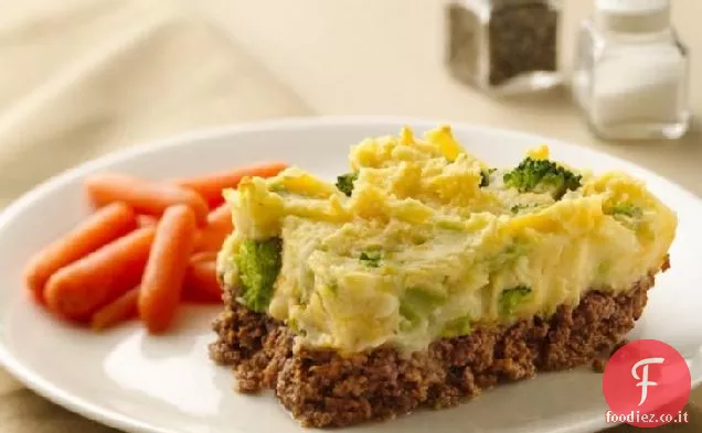 Casseruola di polpettone con patate
