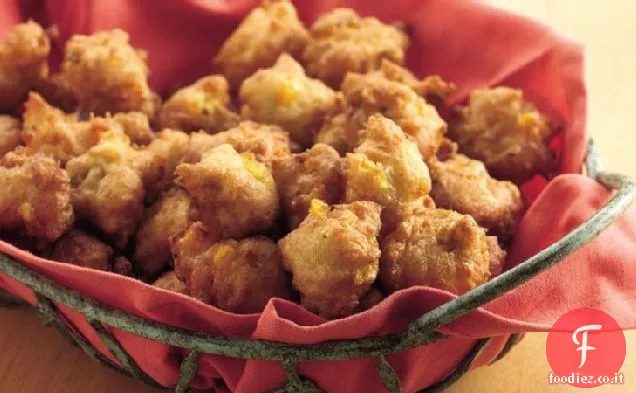 Frittelle di mais piccanti