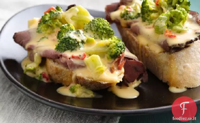 Broccoli Birra Fonduta di formaggio