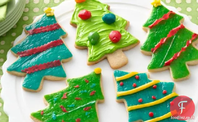 Fruttato divertente albero di Natale biscotti