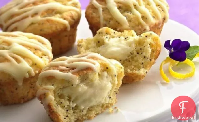 Cheesecake-Muffin di semi di papavero