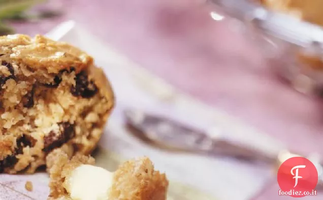 Muffin alla banana e uva passa