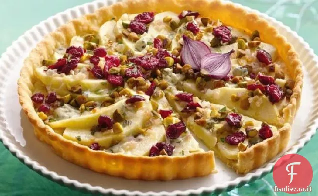 Crostata di mele e formaggio blu